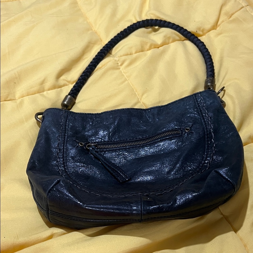 The Sak Black Leather Shoulder Bag